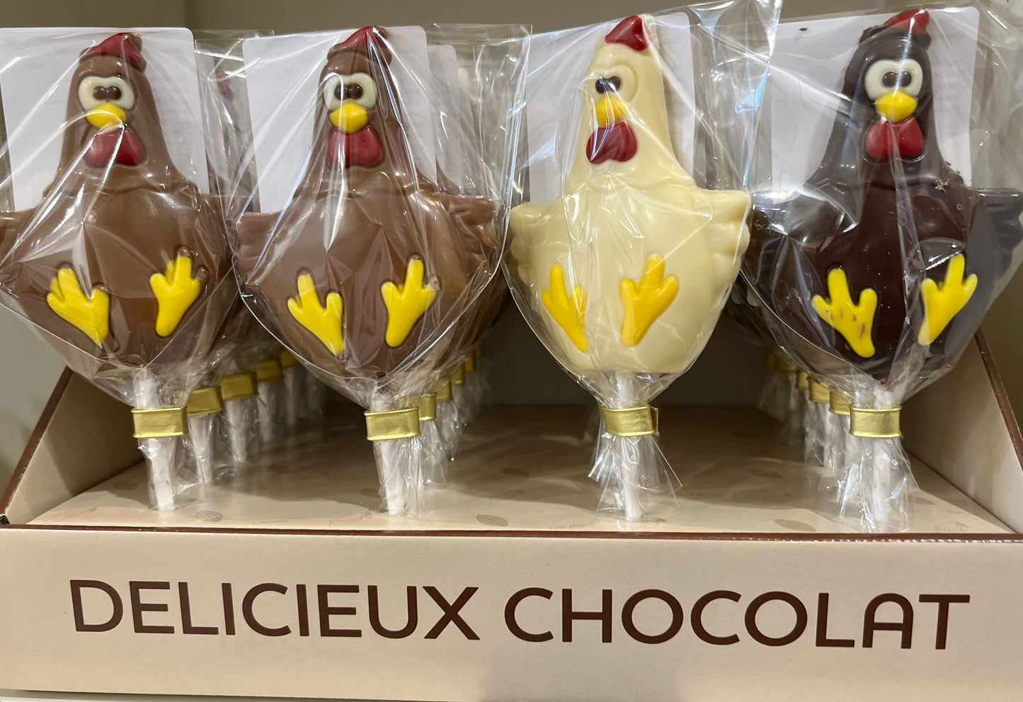 Les sucettes en chocolat
